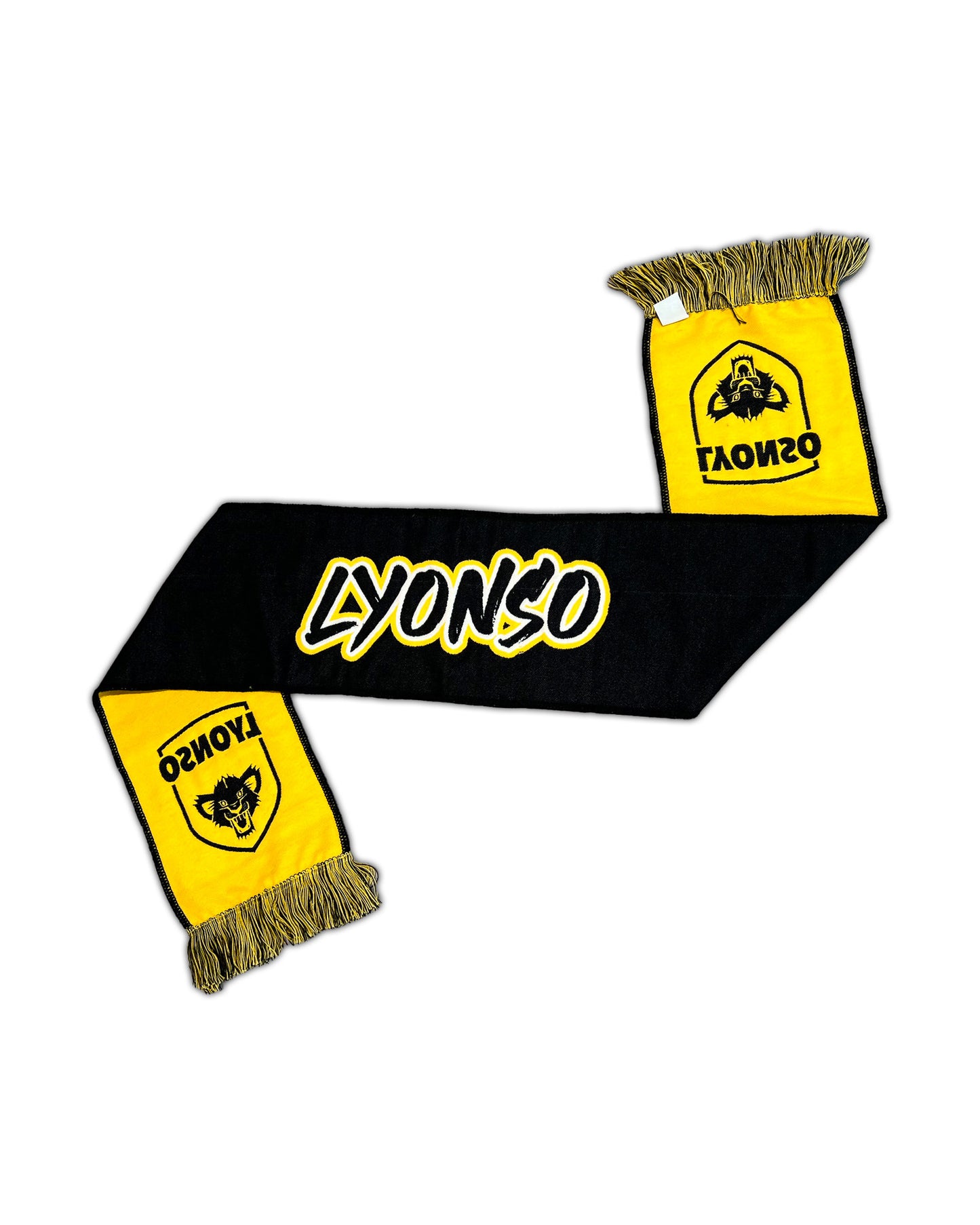 Écharpe LYONSO jaune et noire